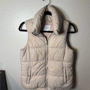 Old Navy Beige Puffer Vest